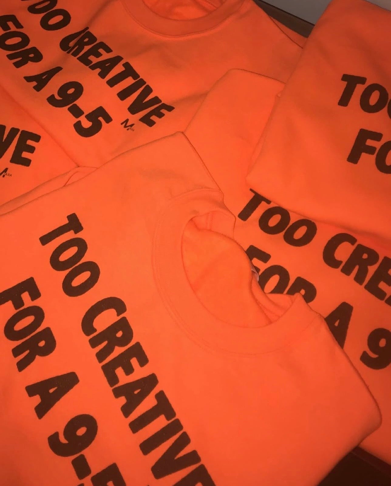 Too Creative Pullover -Orange
